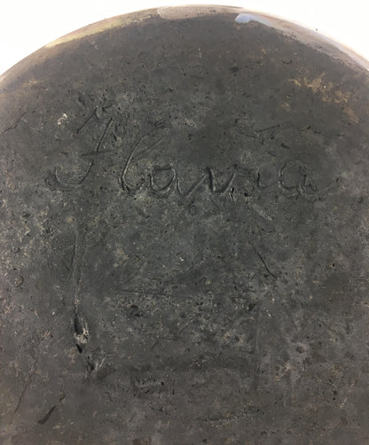French Metallic Glaze Ceramic Bowl or Vide Poche — detail 8