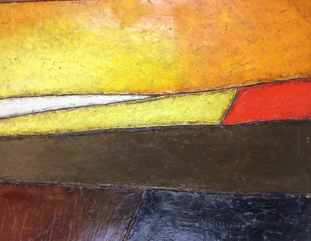 Original 20th Century Abstract Painting by Christian Lagarde Demianoff — detail 2