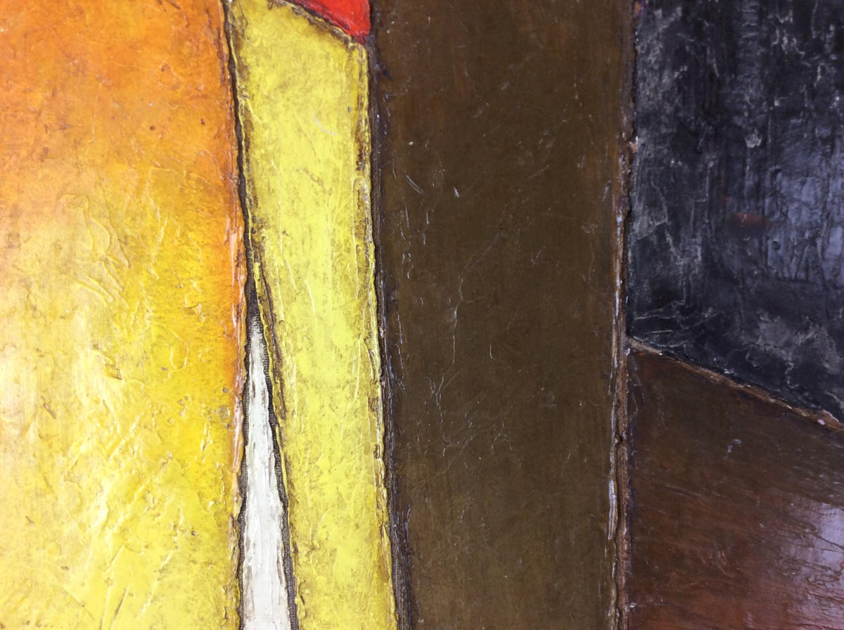 Original 20th Century Abstract Painting by Christian Lagarde Demianoff — detail 4