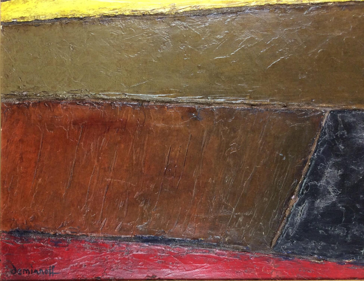 Original 20th Century Abstract Painting by Christian Lagarde Demianoff — detail 5