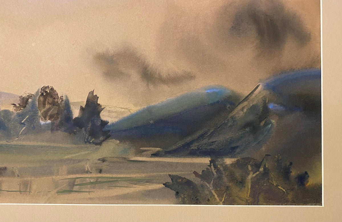 Dora Keen Butcher Watercolor Painting, Landscape Painting — detail 5