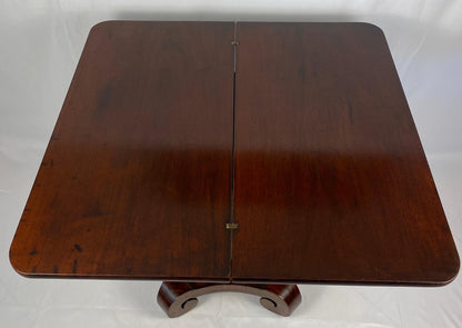 Antique American Empire Style Cuban Mahogany Game Table — detail 5