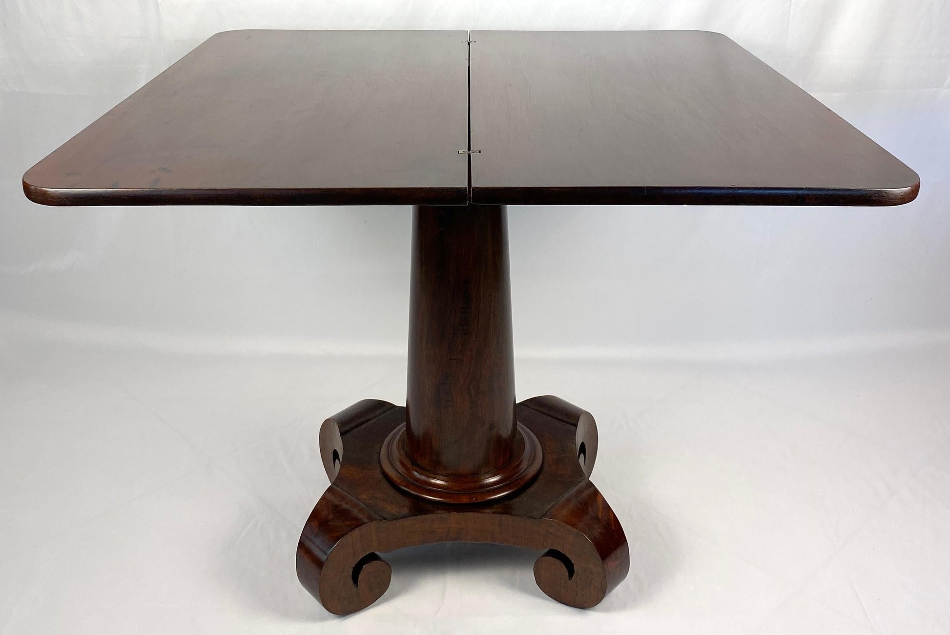 Antique American Empire Style Cuban Mahogany Game Table — detail 6
