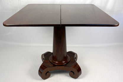 Antique American Empire Style Cuban Mahogany Game Table — detail 6