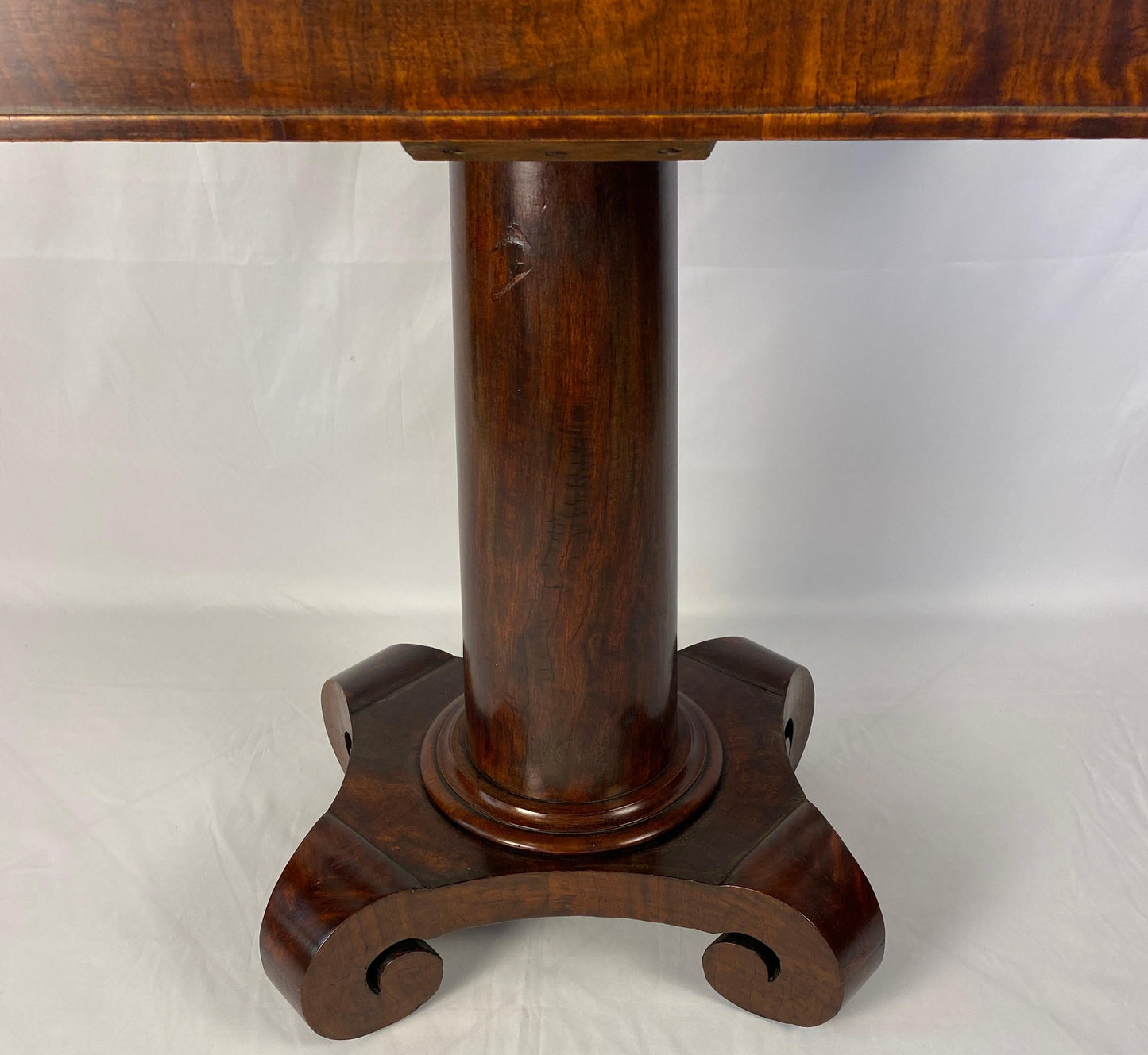 Antique American Empire Style Cuban Mahogany Game Table — detail 9