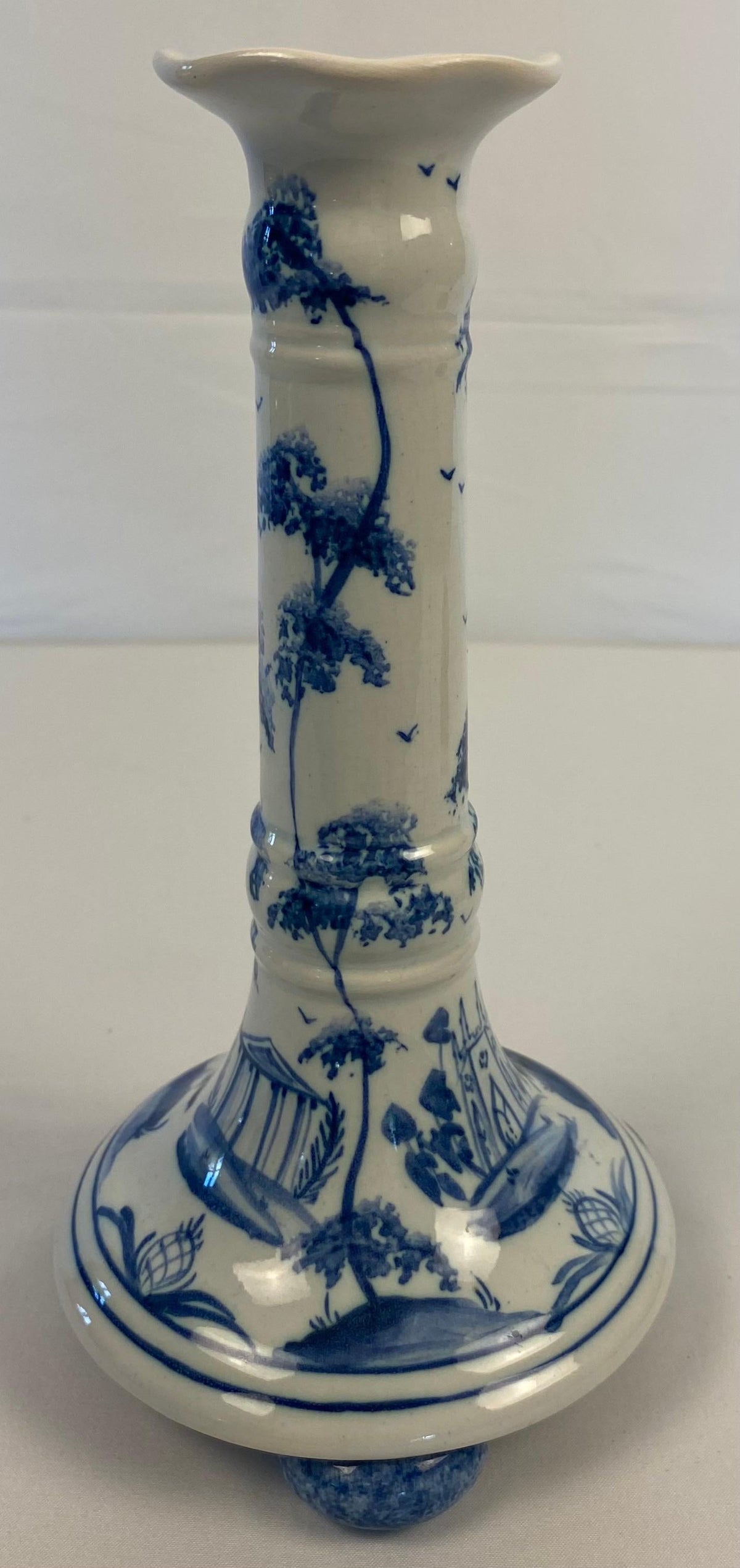English Delft Candle Holders — detail 7
