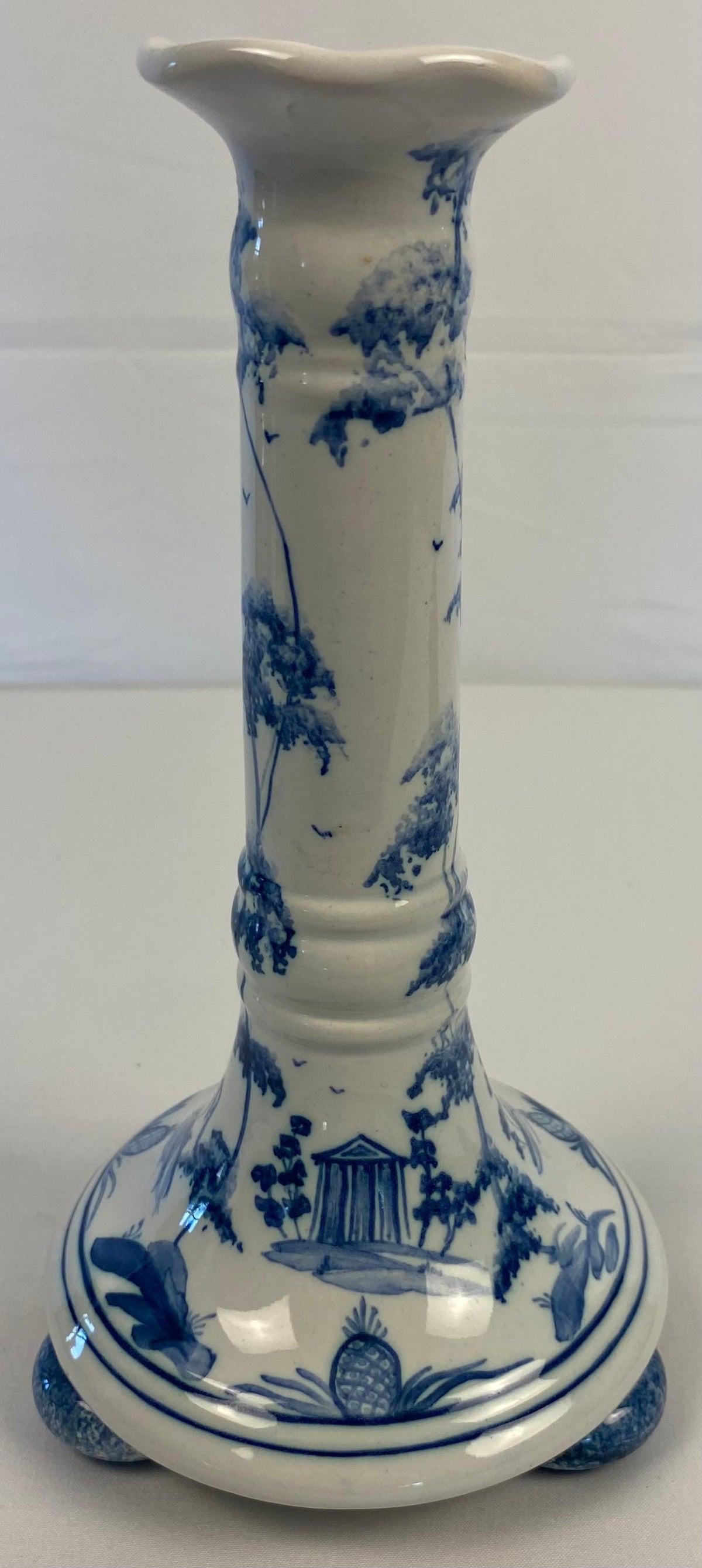 English Delft Candle Holders — detail 8