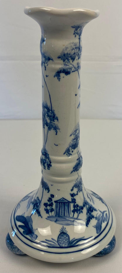 English Delft Candle Holders — detail 8