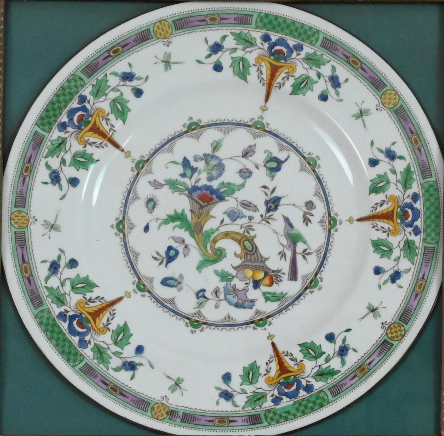Framed Wedgwood Porcelain Charger or Decorative Dish — detail 3