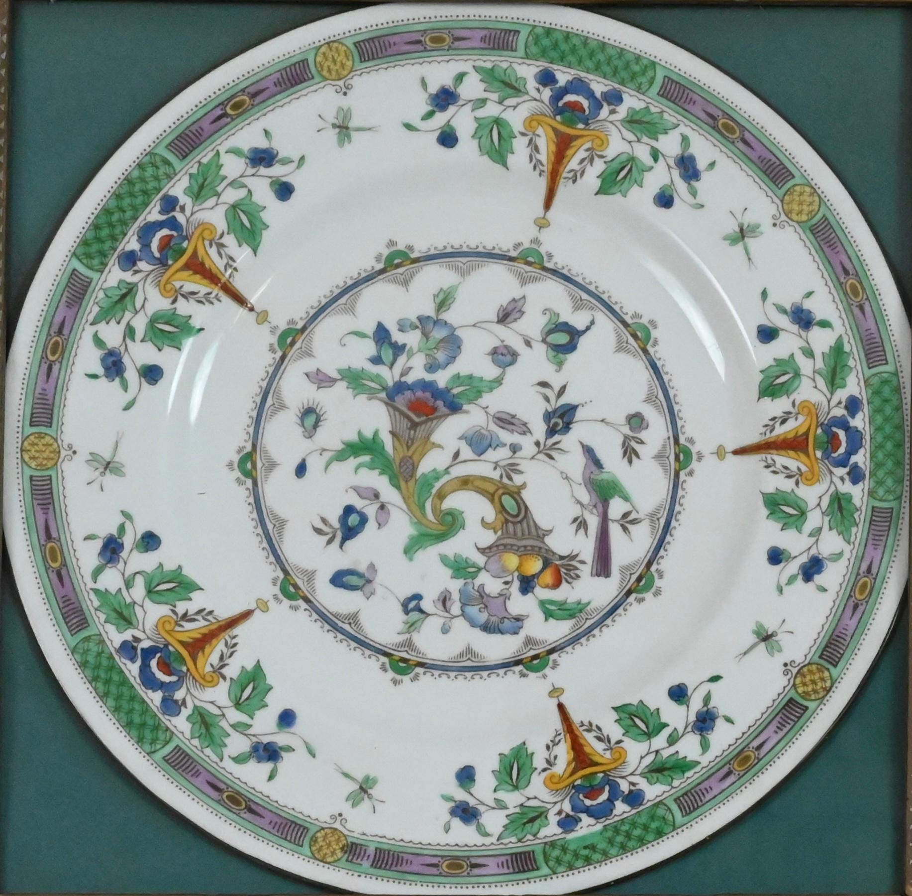 Framed Wedgwood Porcelain Charger or Decorative Dish — detail 3