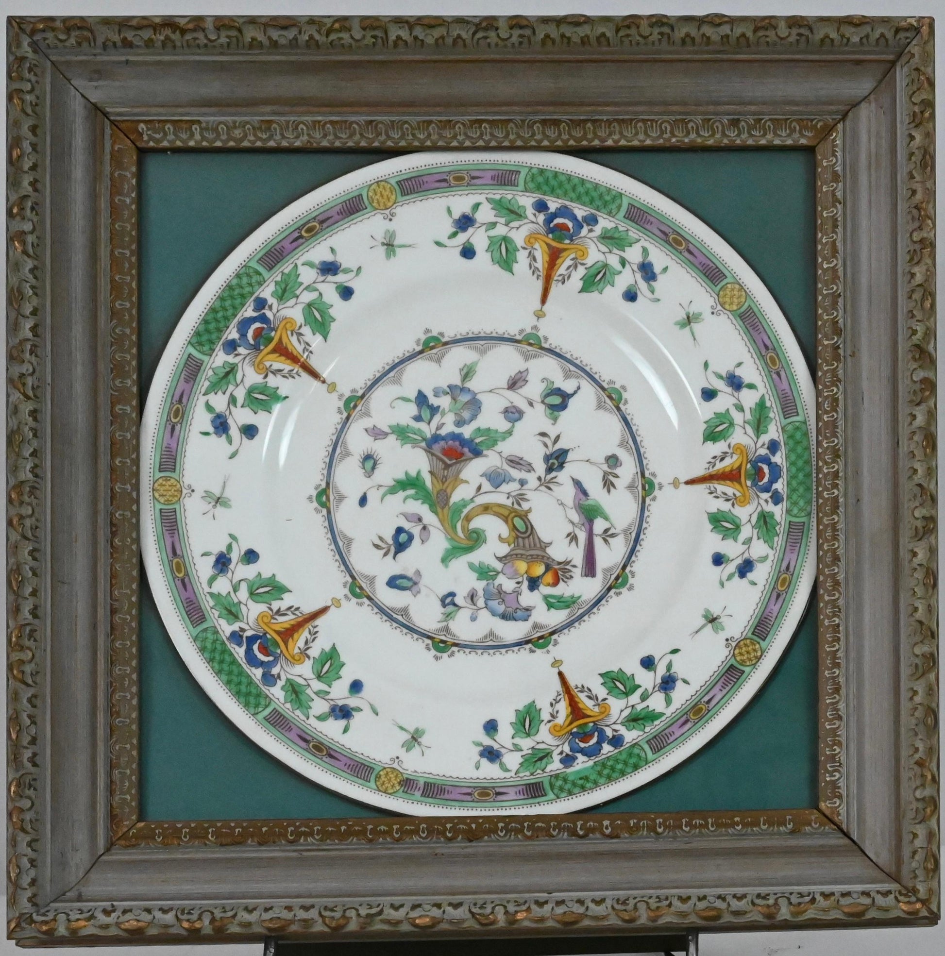 Framed Wedgwood Porcelain Charger or Decorative Dish — detail 5