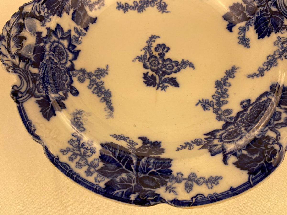 English Blue and White Ironstone Tableware, Transfer Bowl by Cauldon Messina — detail 3