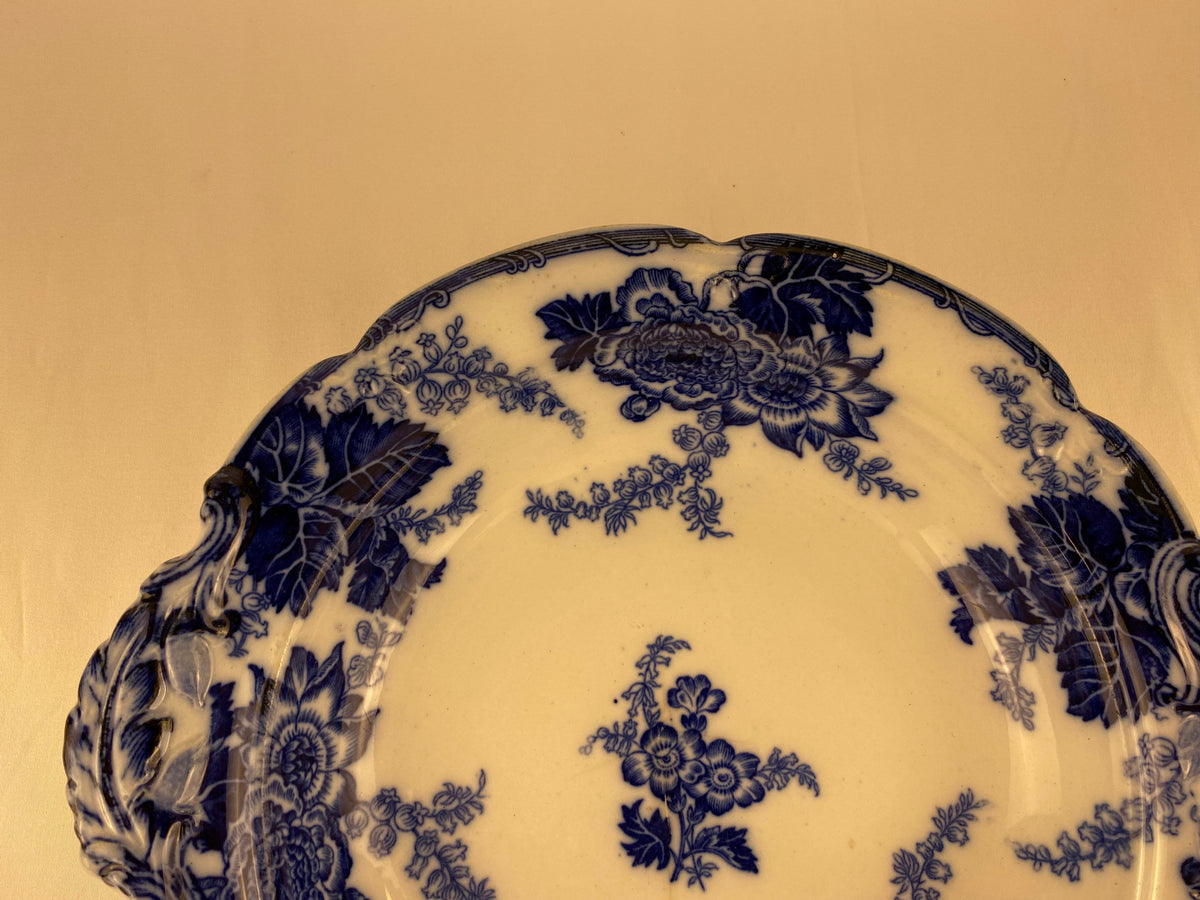 English Blue and White Ironstone Tableware, Transfer Bowl by Cauldon Messina — detail 4