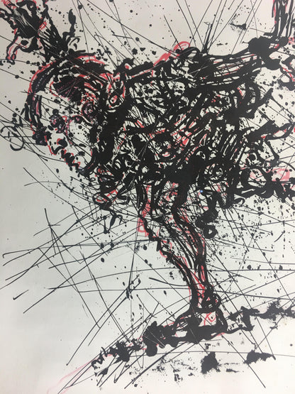 Gerard Eppele Midcentury Original Drawing "Eppreuve d'Artist" — detail 6