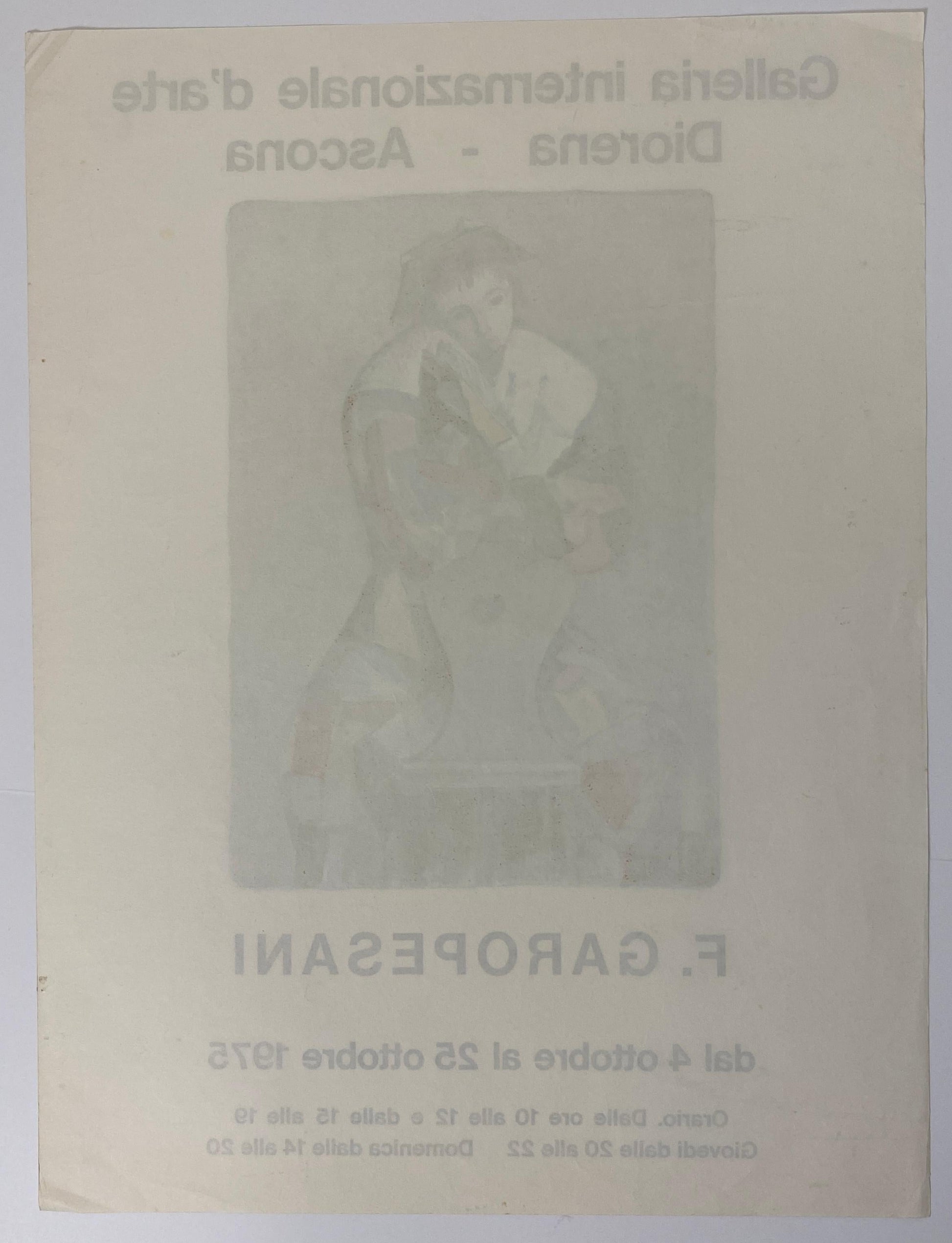 Ferruccio Garopesani Original Art Exhibition Poster — detail 4