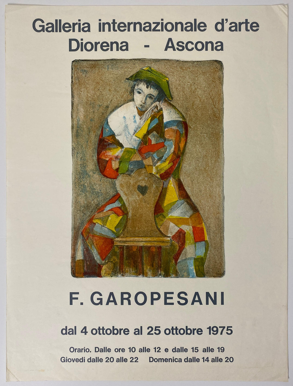 Ferruccio Garopesani Original Art Exhibition Poster — detail 3