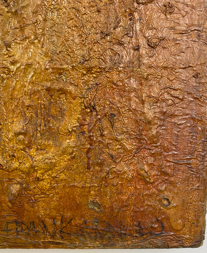 Frank Arnold Oil on Canvas Abstract Figurative Painting Titled "Escape" — detail 16