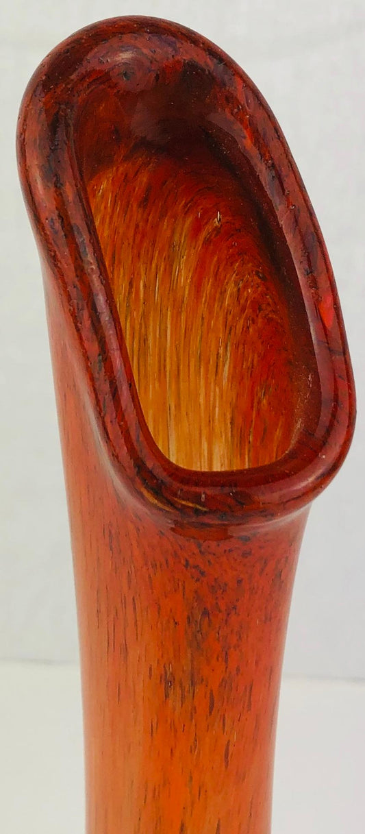 Murano Fratelli Toso Art Glass Flower Vase — detail 2