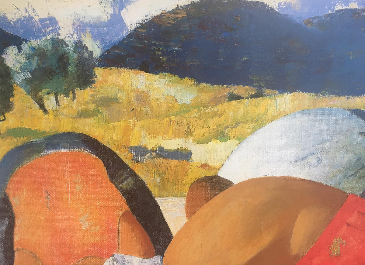 Original Poster by Gabo, Men Playing Petanque in Provence — detail 5