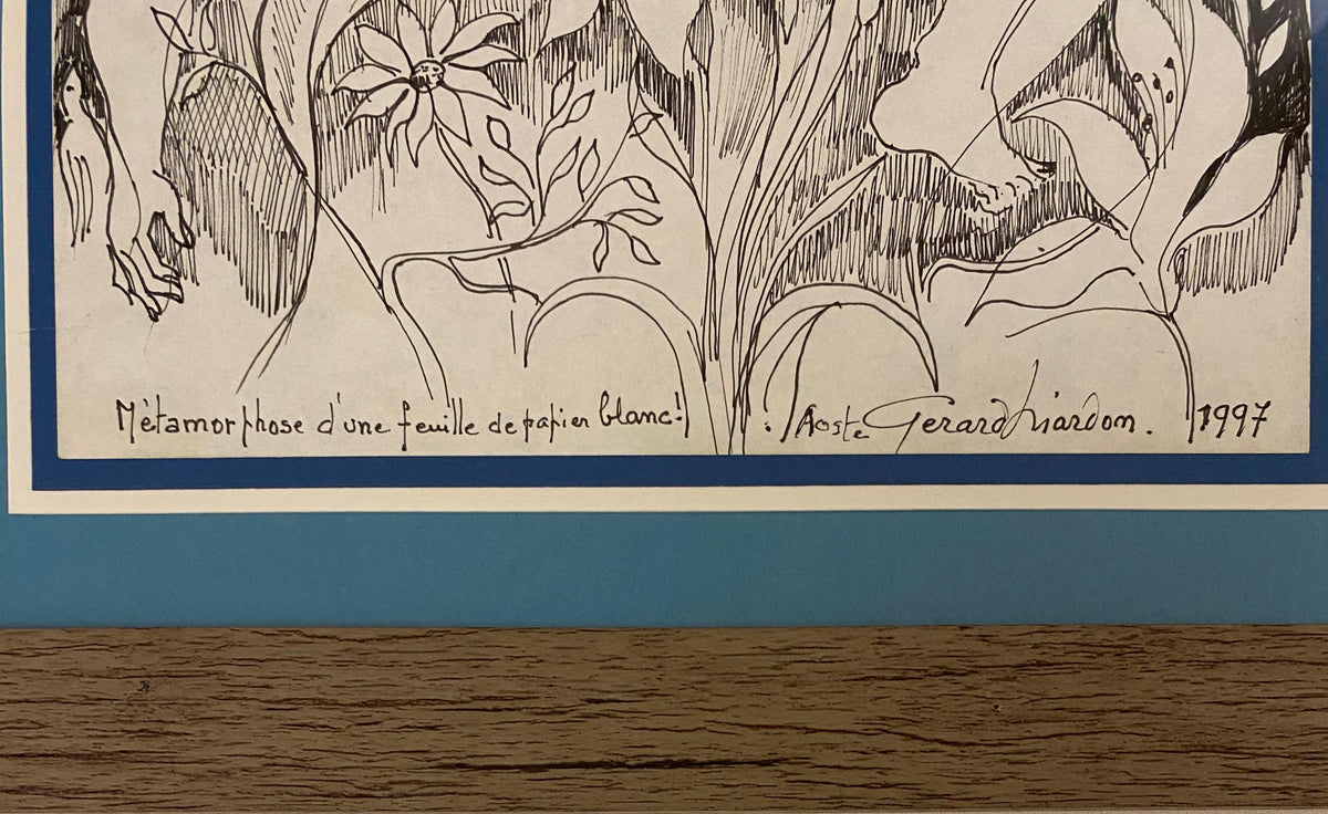 Original Drawing of Nude Men Embracing by Gerard Mardon — detail 2