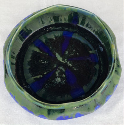 French Art Deco Ceramic Bowl, Signed Gilbert Menetier — detail 3
