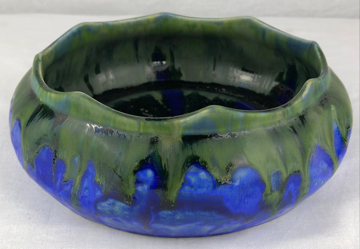 French Art Deco Ceramic Bowl, Signed Gilbert Menetier — detail 5