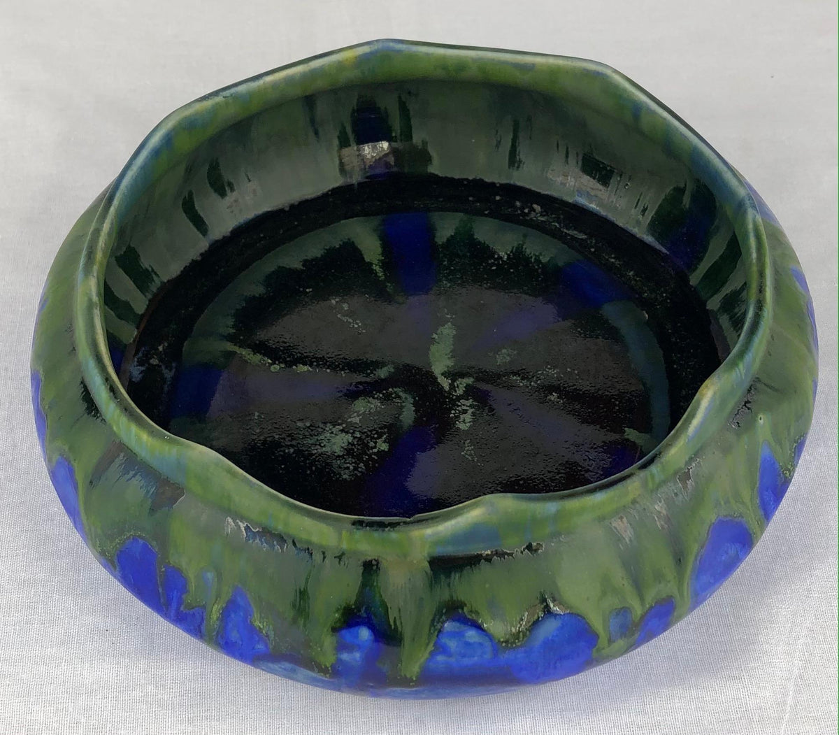 French Art Deco Ceramic Bowl, Signed Gilbert Menetier — detail 7
