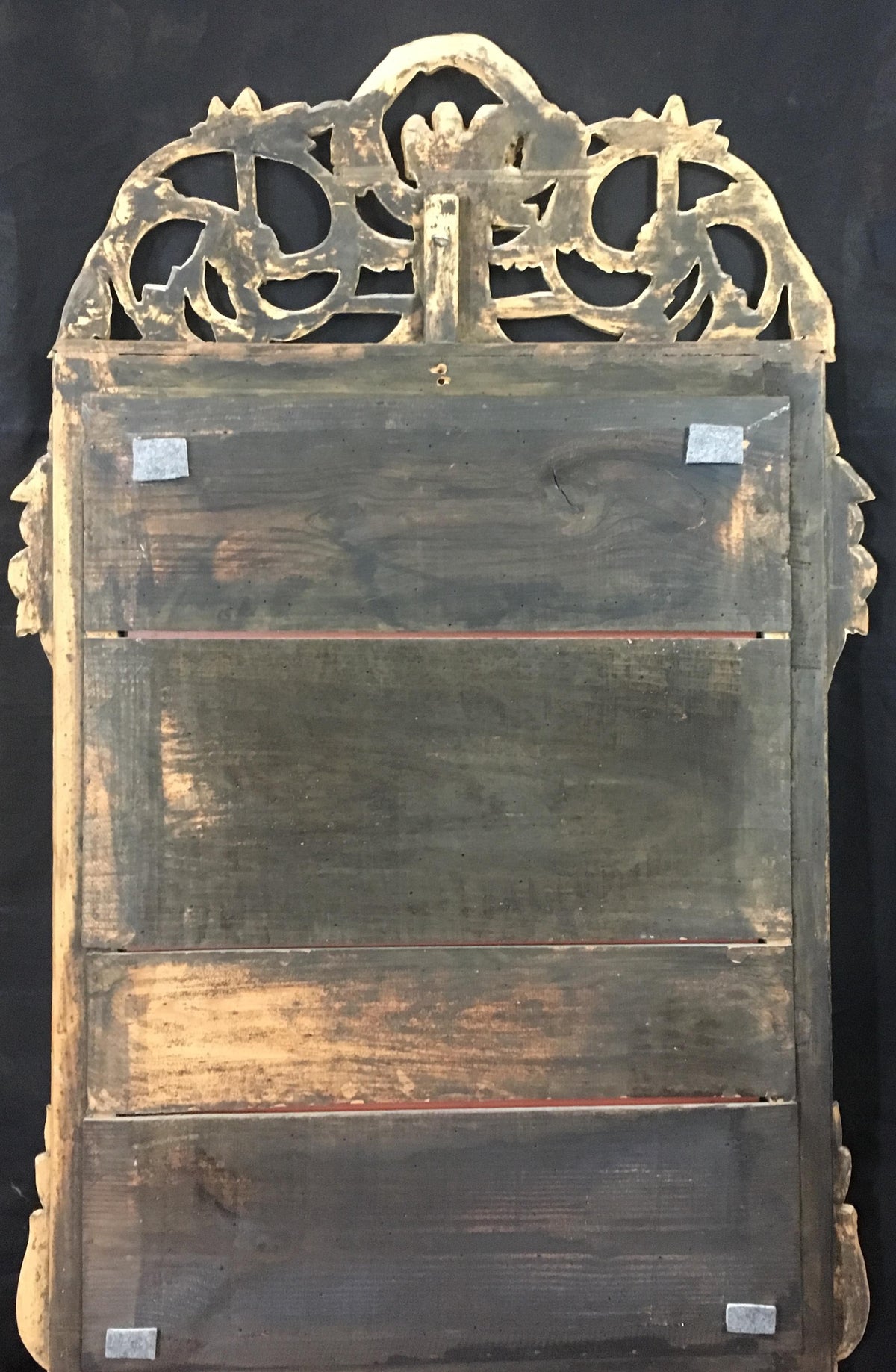 French Louis XVI Style Gilt Wall Mirror — detail 9