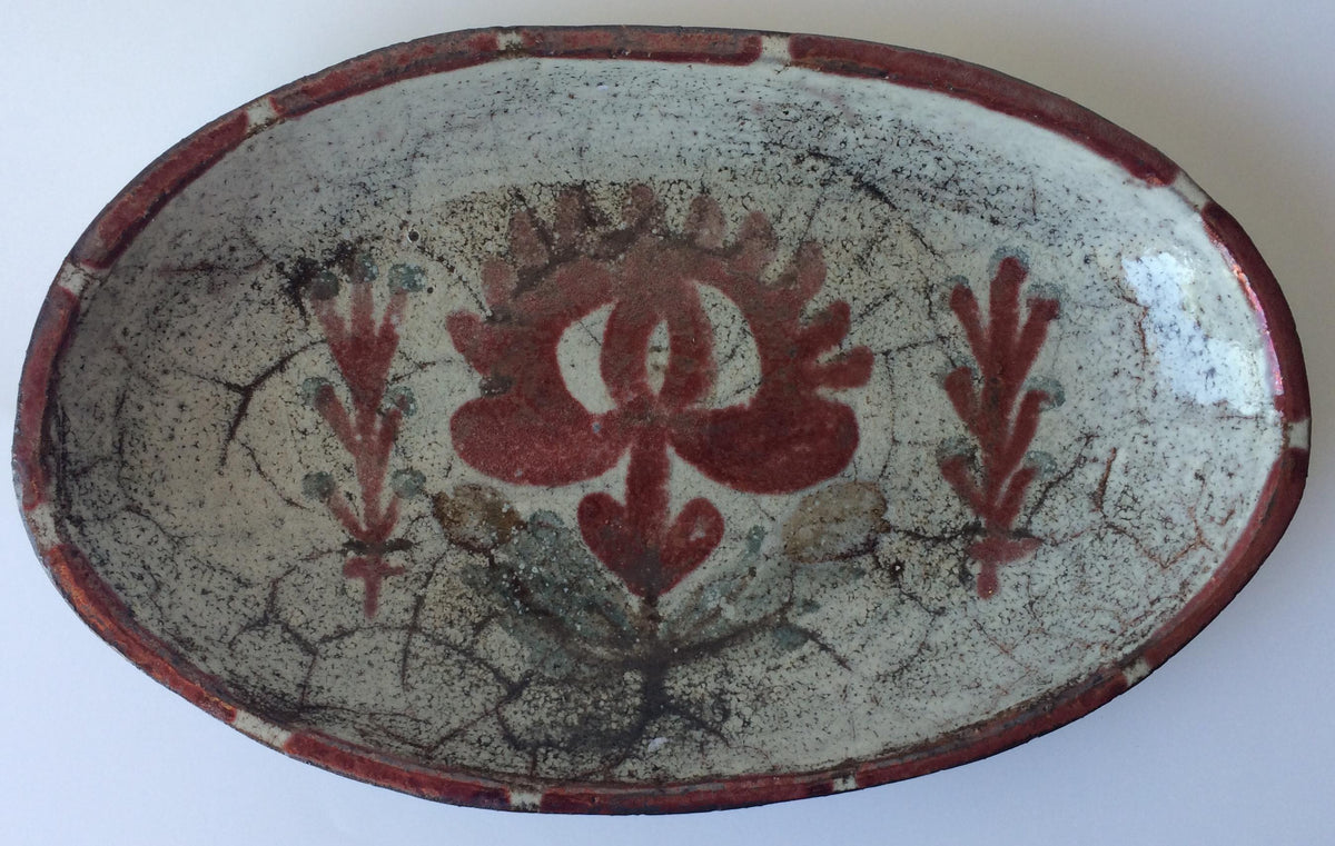 Midcentury Ceramic Bowl by Gustave Reynaud, in the Manner of Jean Derval — detail 2