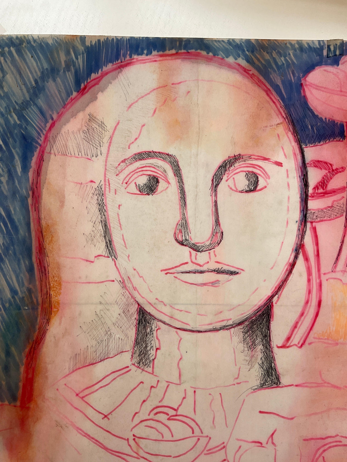 Fernand Leger Style Drawing by Heidi Melano — detail 3