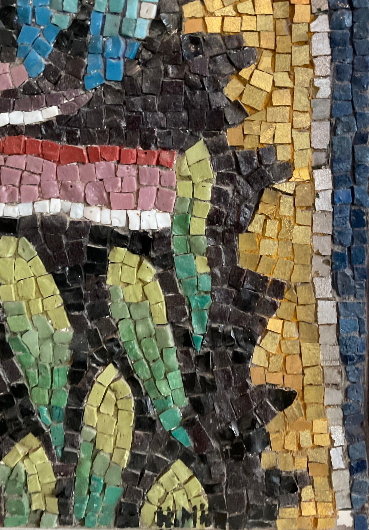 Heidi Melano Contemporary Sculptural Mosaic Wall Panel — detail 6