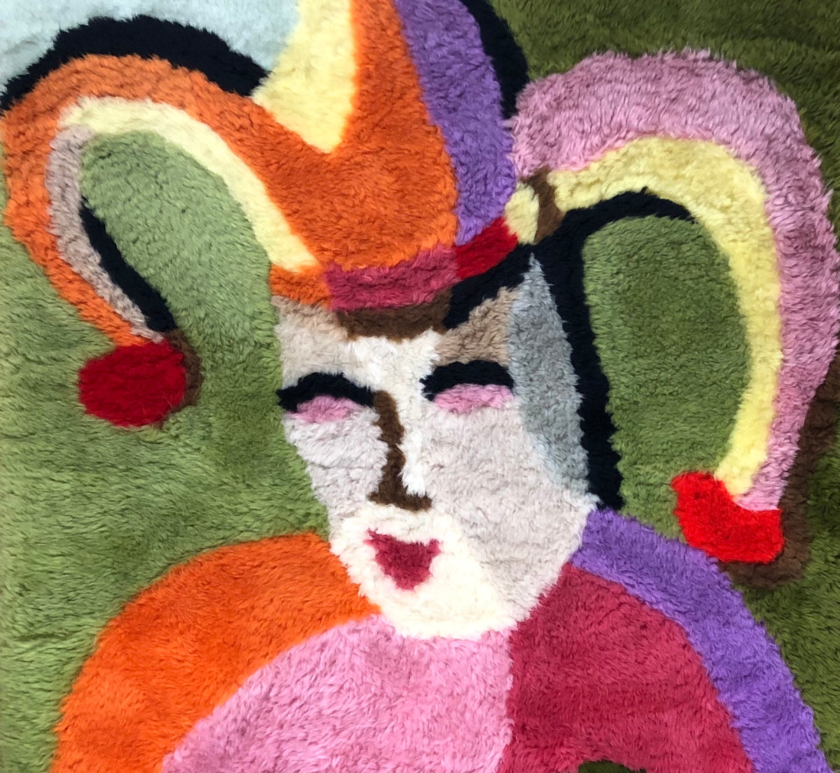 Rare Tapestry by Henri Gineste "Le Fou du Roy" Kings Joker & Exhibit Catalog — detail 6