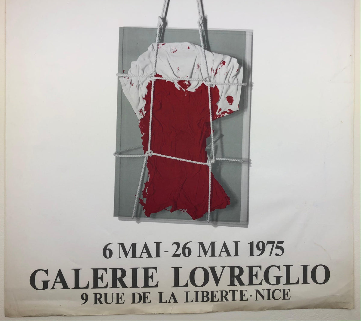 Henri Maccheroni Original Mid-Century Art Exhibition Poster — detail 2