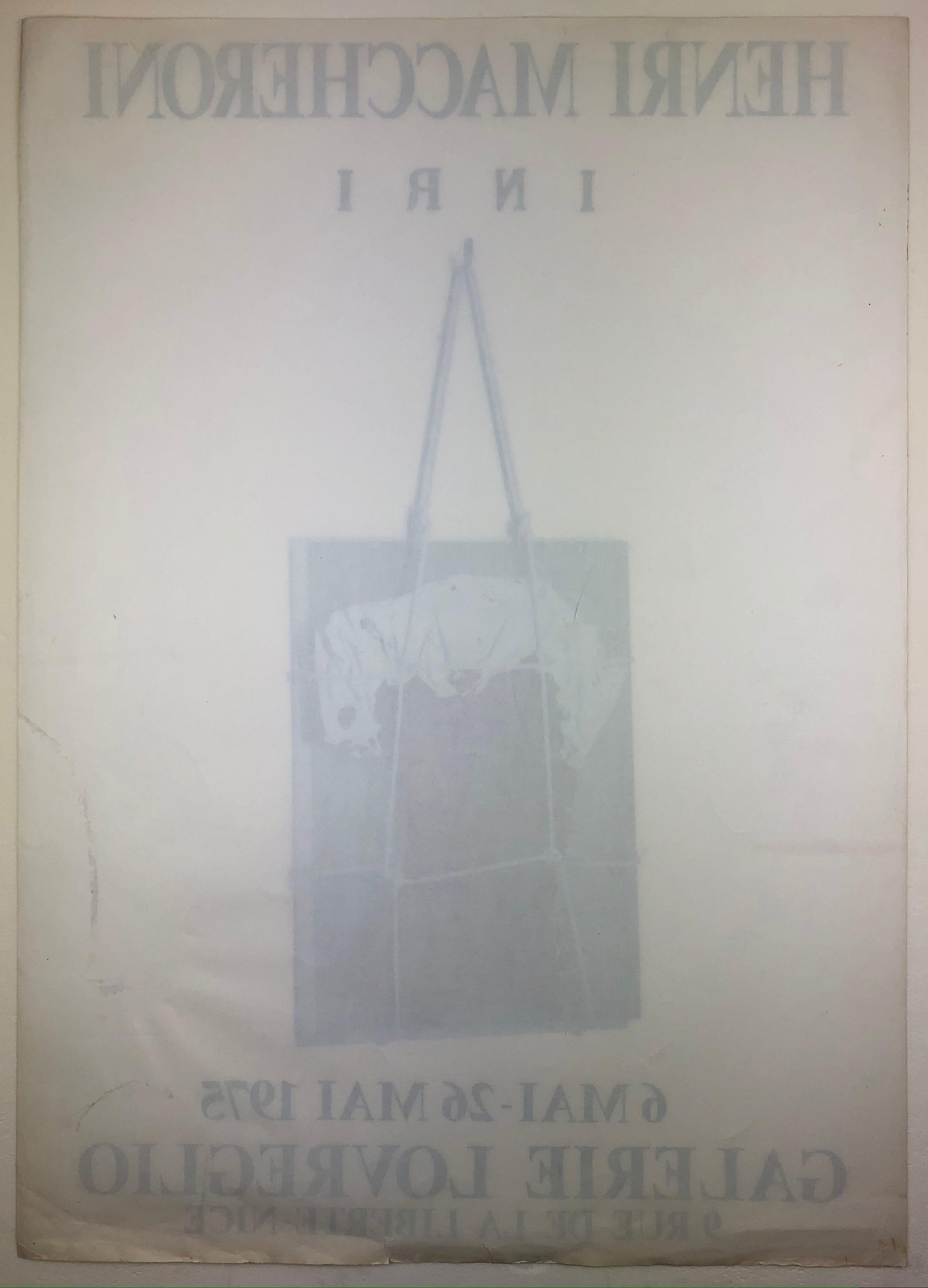 Henri Maccheroni Original Mid-Century Art Exhibition Poster — detail 5