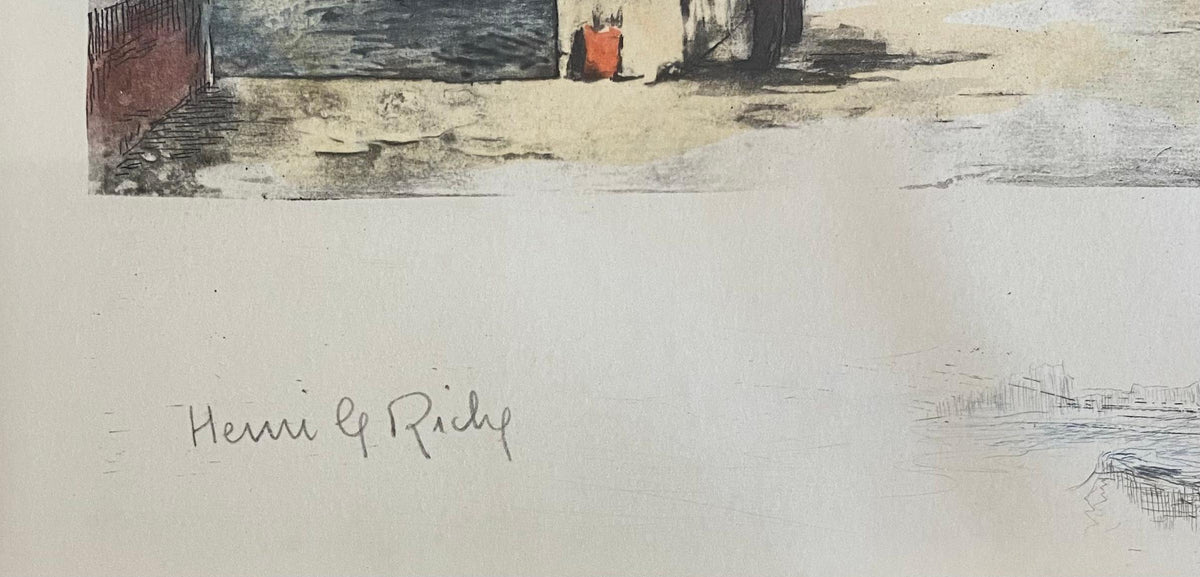 Painting of Notre Dame Cathedral by Henri le Riche — detail 4
