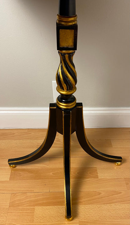 Satinwood and Mahogany End or Side Table by Hilda Flack — detail 6