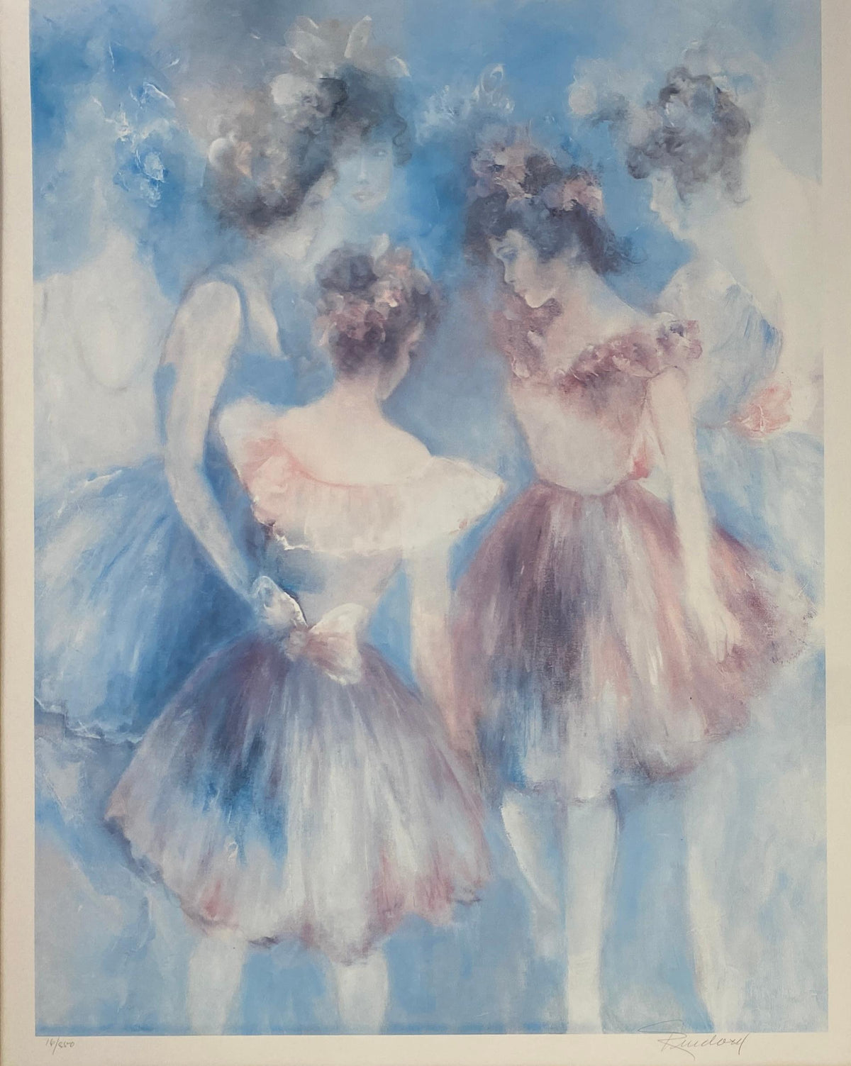 Hilda Rindom Offset Color Lithograph Featuring Ballet Dancers, Certified — detail 4