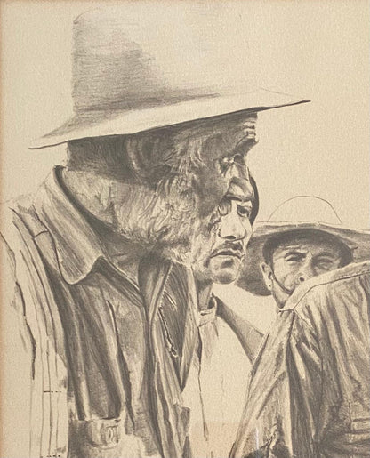 American Western Movie Lithograph "The Treasure of the Sierra Madre", Signed — detail 5