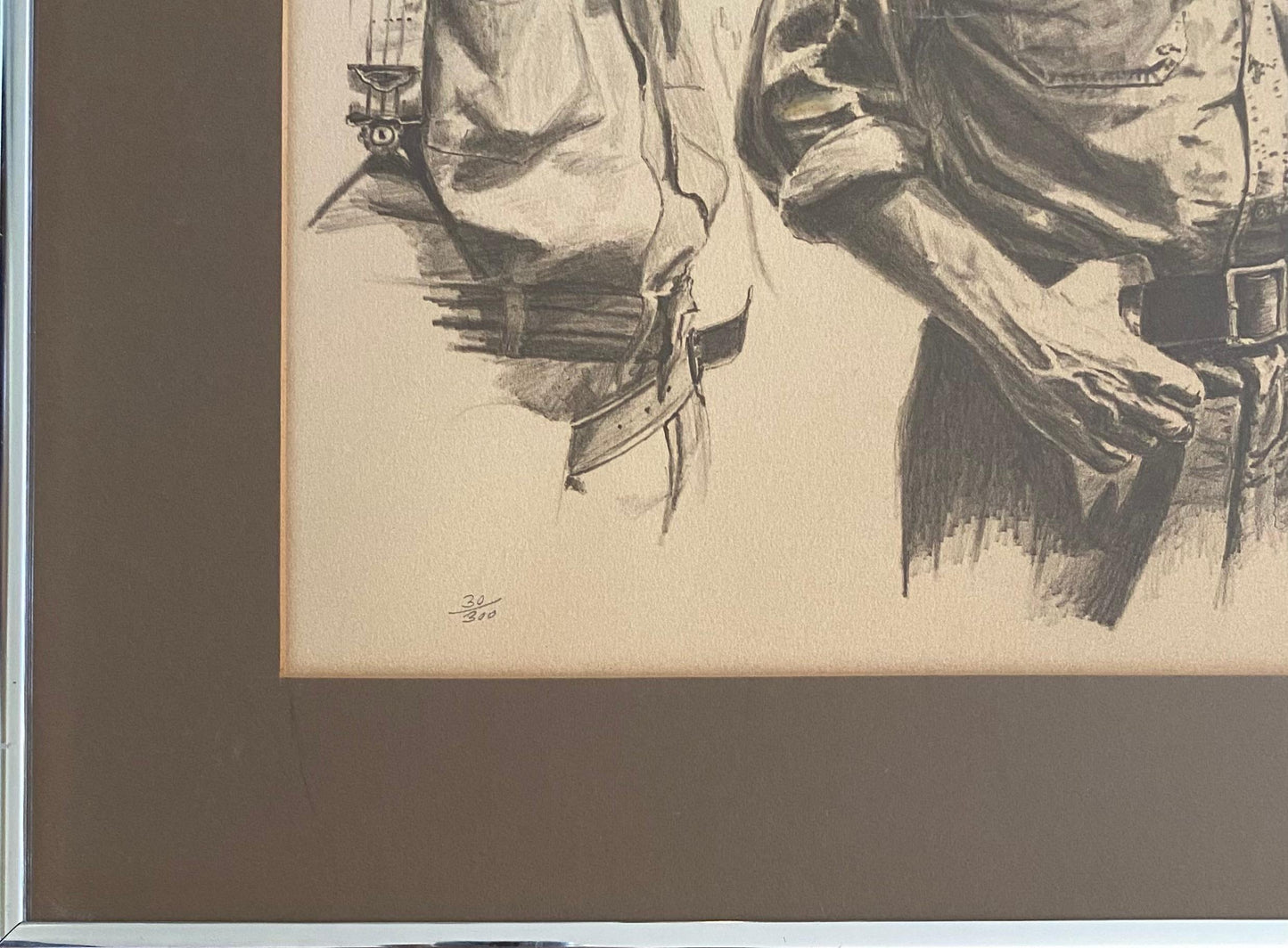 American Western Movie Lithograph "The Treasure of the Sierra Madre", Signed — detail 7
