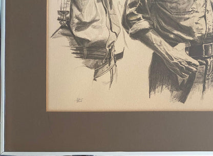 American Western Movie Lithograph "The Treasure of the Sierra Madre", Signed — detail 7
