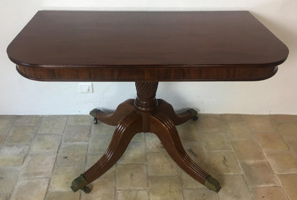 19th Century English Mahogany Double Pedestal Extending Dining Table — detail 12
