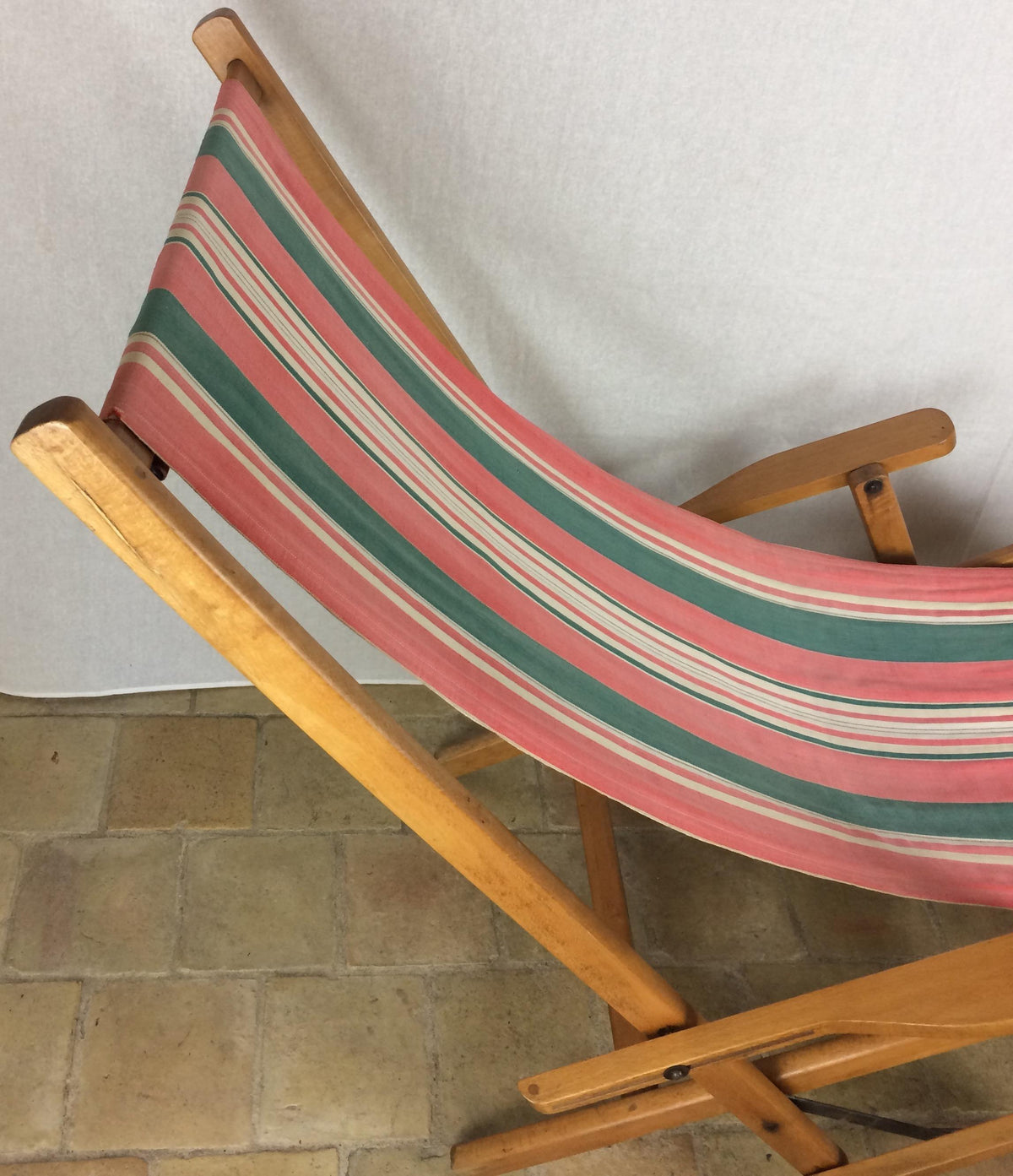 Ergelax Mid-Century Folding Canvas Lounge Chair — detail 5