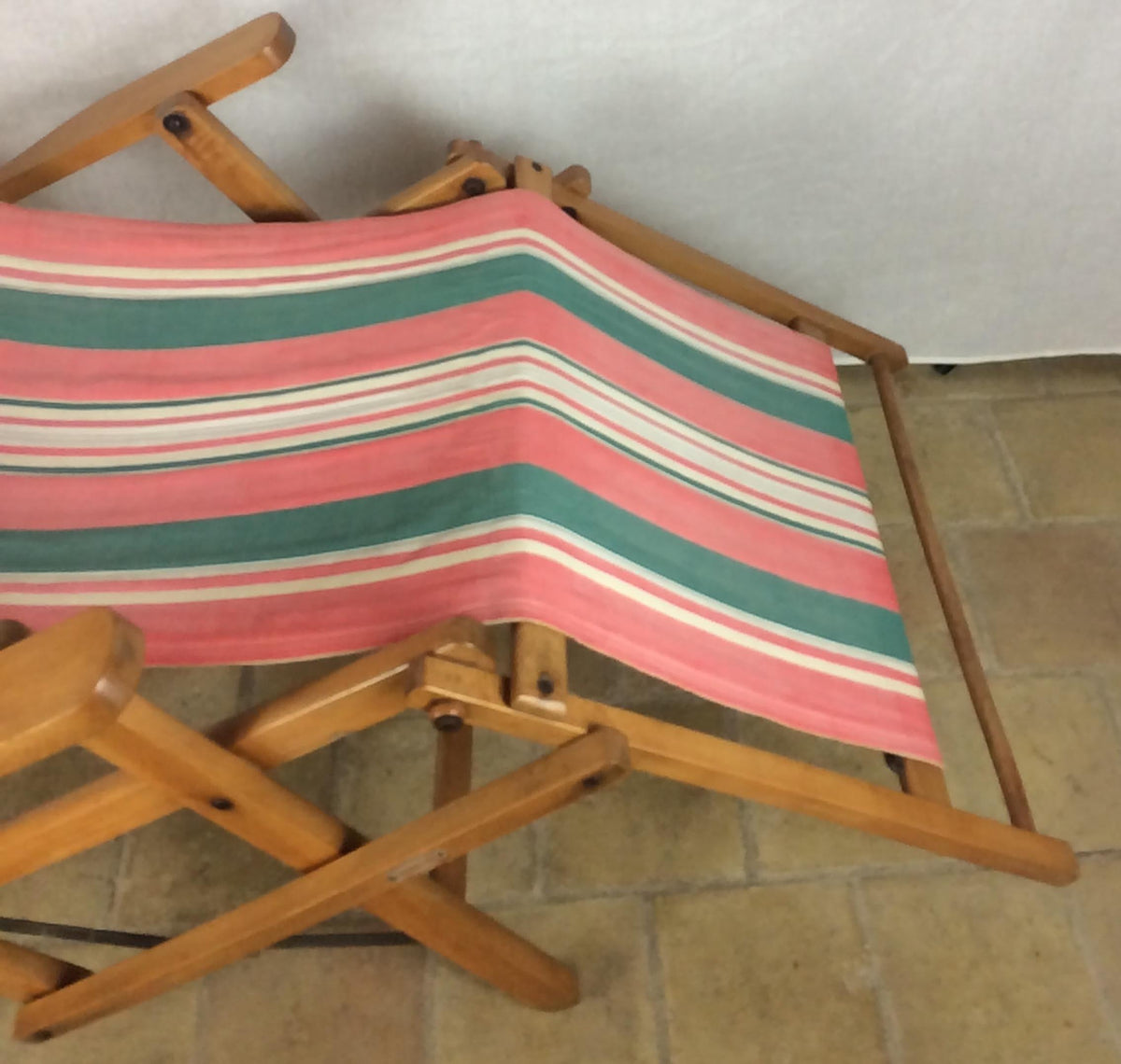 Ergelax Mid-Century Folding Canvas Lounge Chair — detail 6