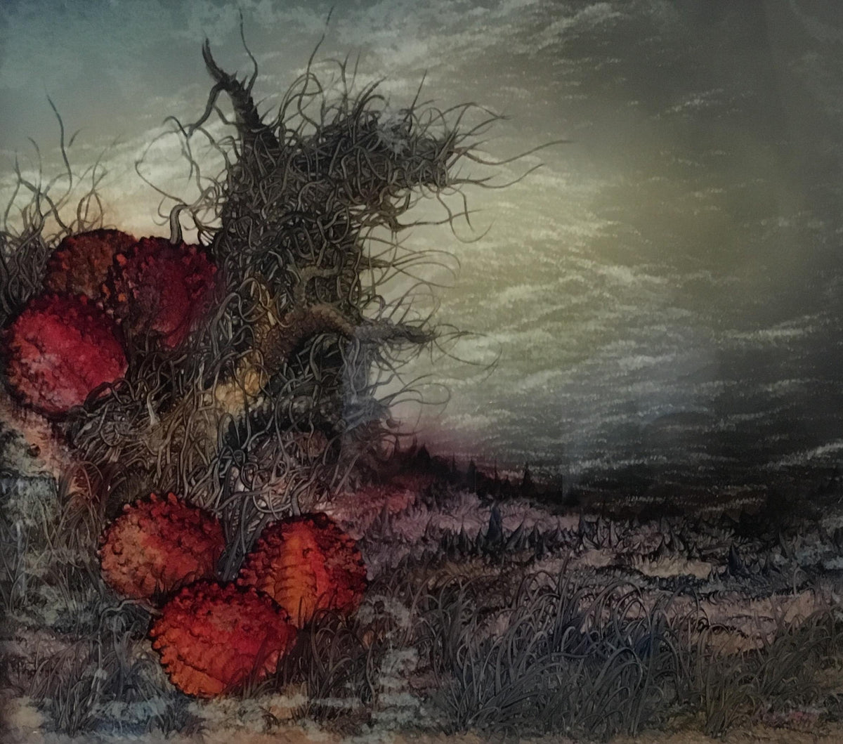 Dali Manner Surrealist Painting on Reverse Glass by Ico Kovacic — detail 5