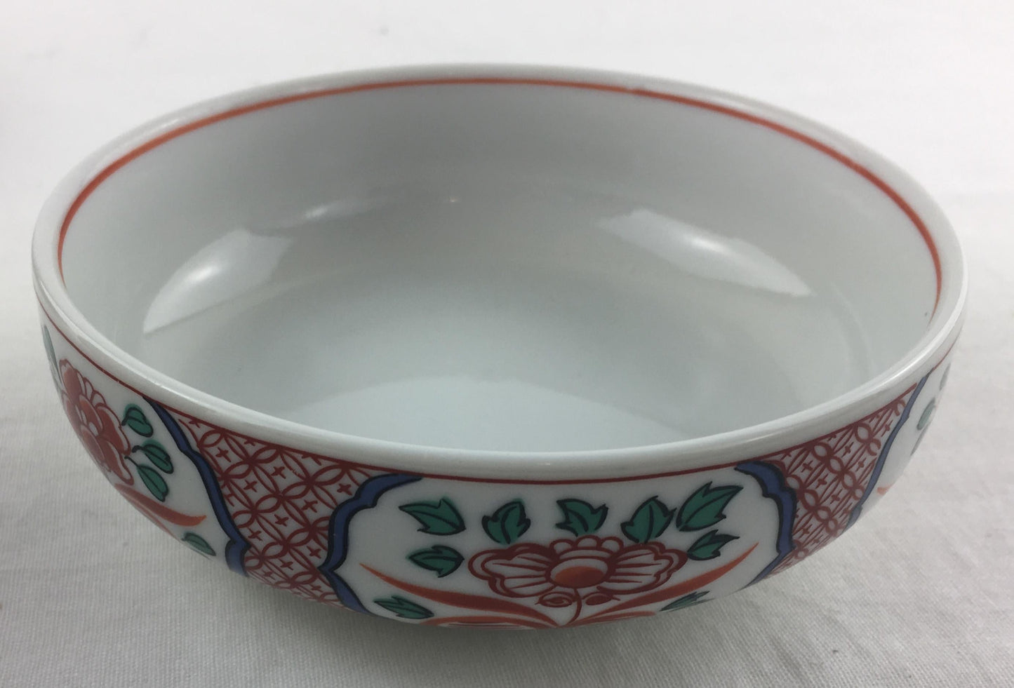 Collection of Five Japanese Imari Porcelain Bowls, Hand Painted — detail 2