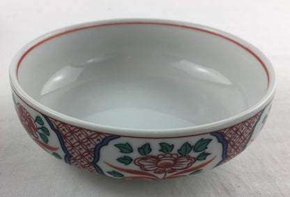 Collection of Five Japanese Imari Porcelain Bowls, Hand Painted — detail 2