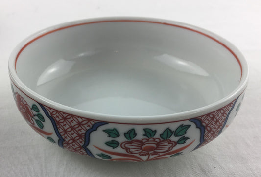 Collection of Five Japanese Imari Porcelain Bowls, Hand Painted — detail 2
