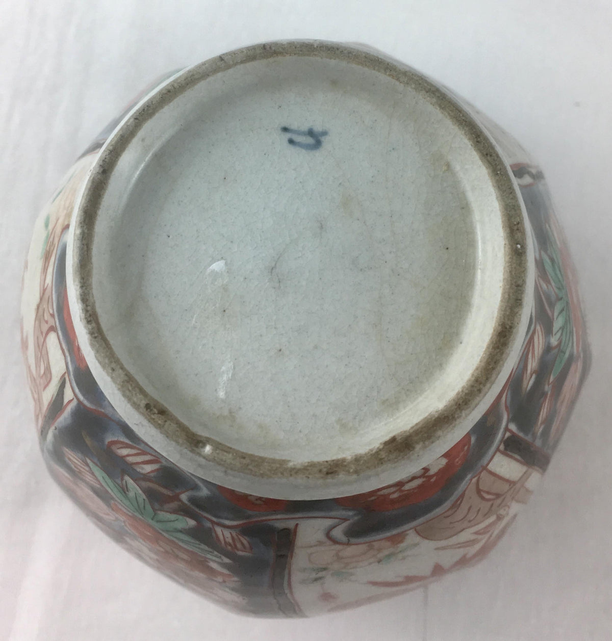 Antique Japanese Ko-Imari Vase, Genroku Era Style — detail 5