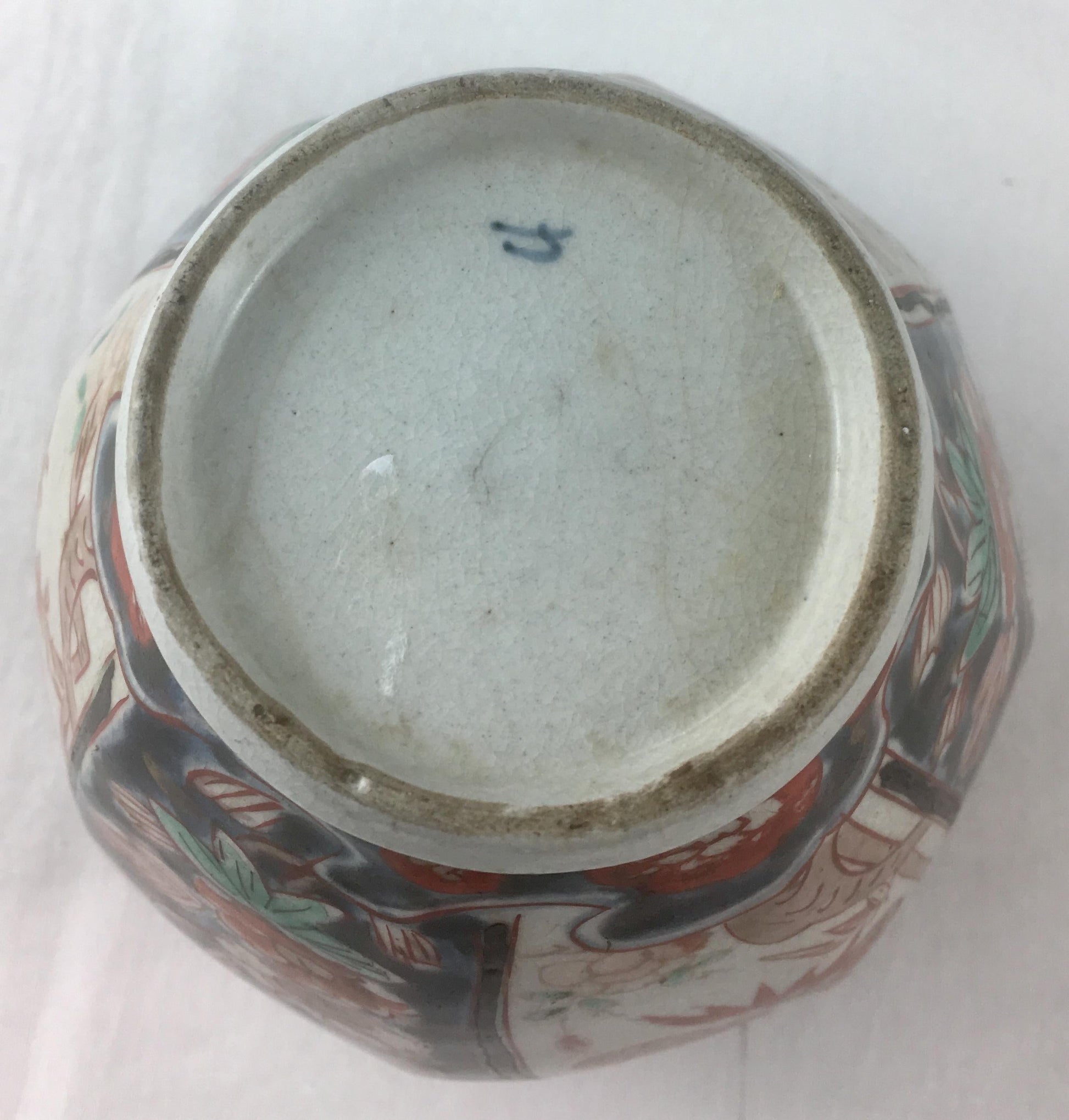Antique Japanese Ko-Imari Vase, Genroku Era Style — detail 5