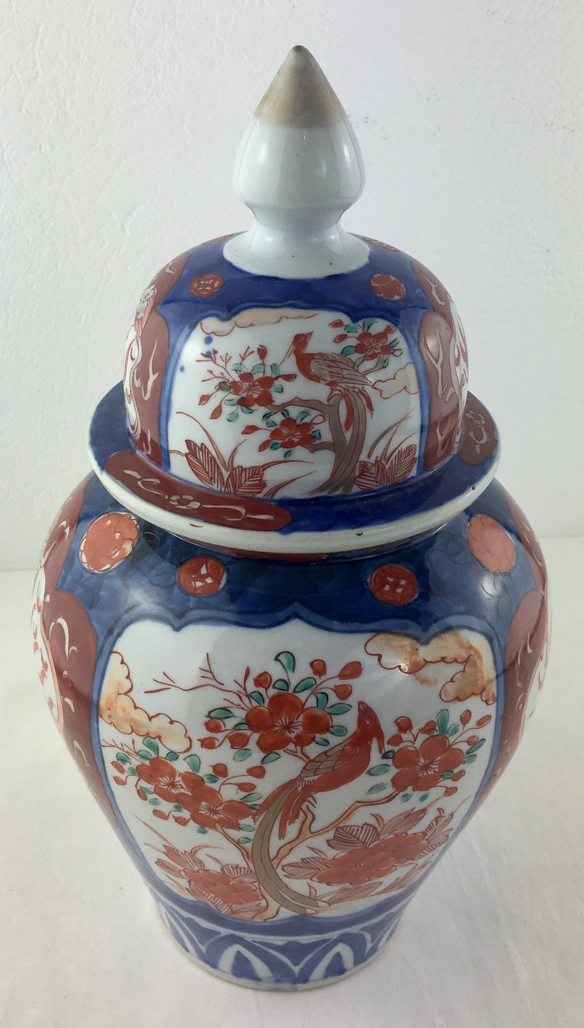19th Century Japanese Imari Temple Jar and Lid
